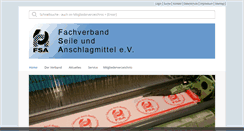 Desktop Screenshot of fsa-verband.de